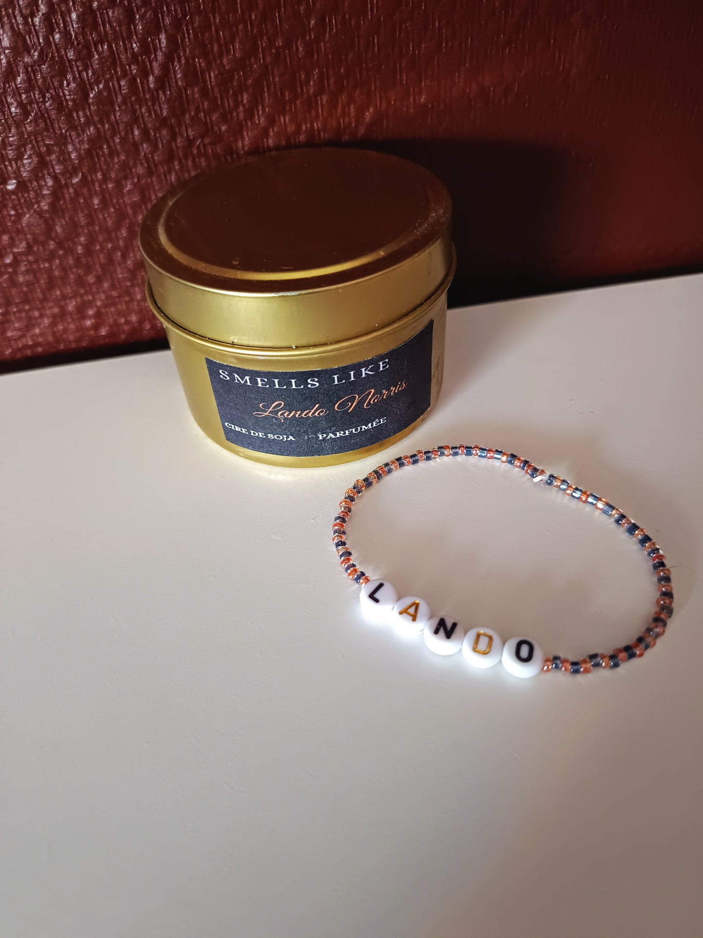 Bougies Smells like + bracelet +voiture version Lando Norris / Oscar Piastri (F1)