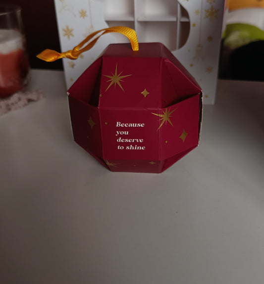 Suspension surprise de noël - bijou, pierre, et fondant parfumé